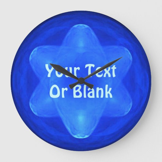 Bluestarフラクタル ラージ壁時計 (正面)