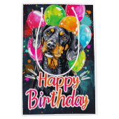 Bluestickがバルーンと一致 ミディアムペーパーバッグ (正面)