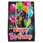 Bluestickがバルーンと一致 ミディアムペーパーバッグ (裏面)