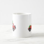 Bluestick犬のクリスマスカーを運転 コーヒーマグカップ (中央)