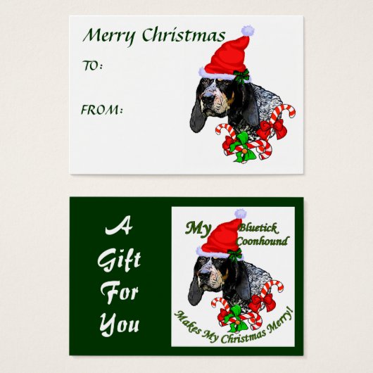 Bluestick関連クリスマスプレゼント名タグ (正面&裏面)