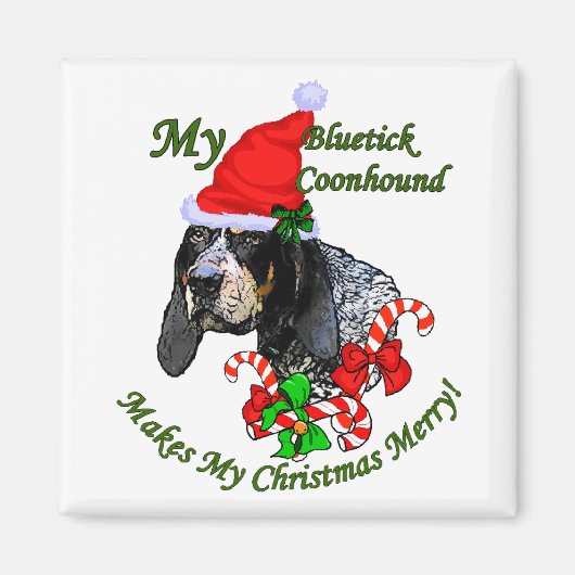 Bluestick Conhoundクリスマスプレゼント マグネット (正面)
