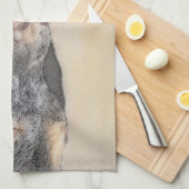 Bluestick Conhound 絵画's – かわいいオリジナルドッグAr キッチンタオル (四つ折り)