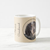 Bluestick Conhound 絵画's – かわいいオリジナルドッグAr コーヒーマグカップ (正面右)