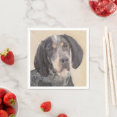 Bluestick Conhound 絵画's – かわいいオリジナルドッグAr スタンダードカクテルナプキン (インサイチュ)