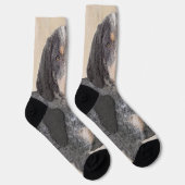 Bluestick Conhound 絵画's – かわいいオリジナルドッグAr ソックス (右)