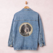 Bluestick Conhound 絵画's – かわいいオリジナルドッグAr デニムジャケット (ハンガー)