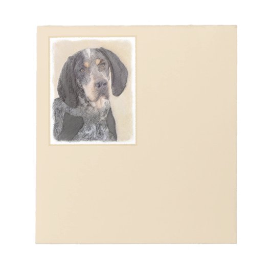 Bluestick Conhound 絵画's – かわいいオリジナルドッグAr ノートパッド (正面)