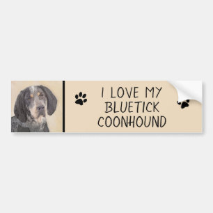 Bluestick Conhound 絵画's – かわいいオリジナルドッグAr バンパーステッカー