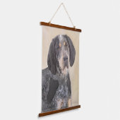 Bluestick Conhound 絵画's – かわいいオリジナルドッグAr 吊り下げ型タペストリー (傾斜あり)