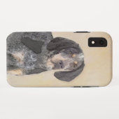 Bluestick Conhound 絵画's – かわいいオリジナルドッグAr Case-Mate iPhoneケース (裏面(横))