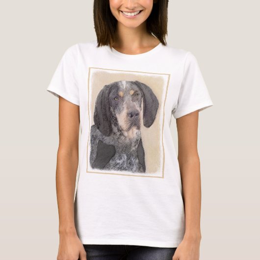 Bluestick Conhound 絵画's – かわいいオリジナルドッグAr Tシャツ (正面)