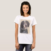 Bluestick Conhound 絵画's – かわいいオリジナルドッグAr Tシャツ (正面フル)