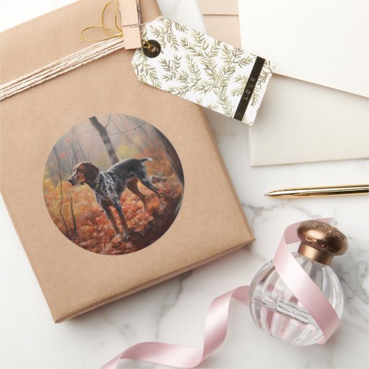 Bluestick Conhound in紅葉秋インスパイア ラウンドシール (ギフト)