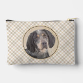Bluestick Coound 絵を描's with Markings Dog Art アクセサリーポーチ (裏面)