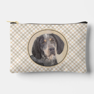 Bluestick Coound 絵を描's with Markings Dog Art アクセサリーポーチ