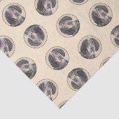 Bluestick Coound 絵を描's with Markings Dog Art 薄葉紙 (詳細)