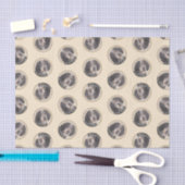 Bluestick Coound 絵を描's with Markings Dog Art 薄葉紙 (クラフト)