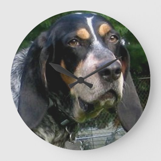 Bluetick Conhound.png ラージ壁時計 (正面)