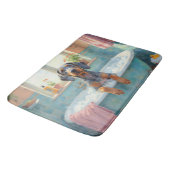 Bluetick Coonhound Bath Time Cozy Bathroom Decor バスマット (アングル)