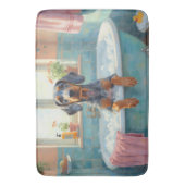 Bluetick Coonhound Bath Time Cozy Bathroom Decor バスマット (正面縦)