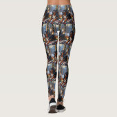 Bluetick Coonhound With Christmas Lights Holiday レギンス (裏面)