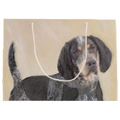 Bluetick Coonhound's 絵画 -かわいいオリジナル犬 ラージペーパーバッグ (裏面)