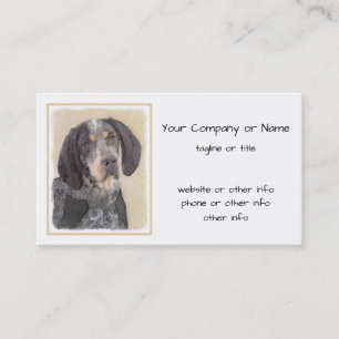 Bluetick Coonhound's 絵画 -かわいいオリジナル犬 名刺
