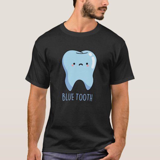 Bluetoothジョーク 技術 Bluetoothダジャレ 暗い背景 Tシャツ (正面)