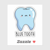 BluetoothテクニおもしろいカルBlue Tooth Pun シール (シート)