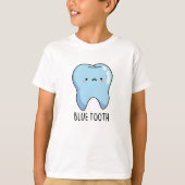 BluetoothテクニおもしろいカルBlue Tooth Pun Tシャツ (正面)