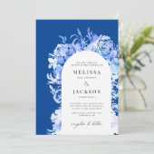 BlueWatercolor抽象芸術 招待状 (スタンド正面)