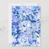 BlueWatercolor抽象芸術 招待状 (裏面)