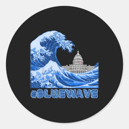 Bluewave抵抗民主民主党議員 ラウンドシール (正面)