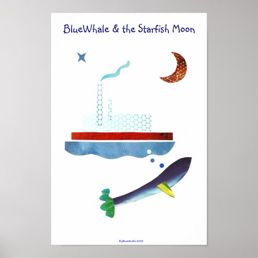 BlueWhale & the Starfish Moon ポスター (正面)