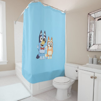 Bluey Shower Curtain シャワーカーテン
