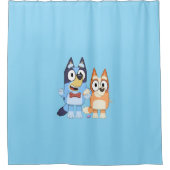 Bluey Shower Curtain シャワーカーテン (正面)
