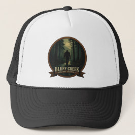 Bluff Creek – Bigfoot Country Badge design キャップ