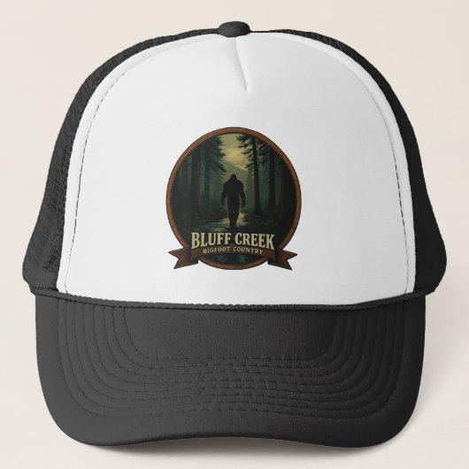 Bluff Creek – Bigfoot Country Badge design キャップ (正面)