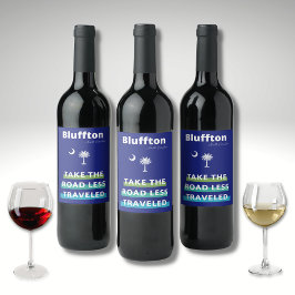 Bluffton South Carolina The Road Less Traveled  ワインラベル