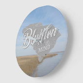 Bluffton State of Mind Lowcountry South Carolina ラージ壁時計 (傾斜)