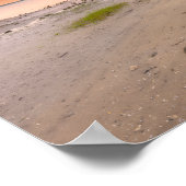 Bluffton State of Mind Written in Sand SC Beach ポスター (角)