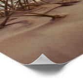 Bluffton State of Mind Written in Sand SC Beach ポスター (角)