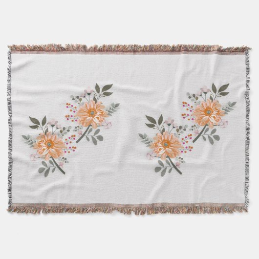 Blühendes Duett スローブランケット (正面)