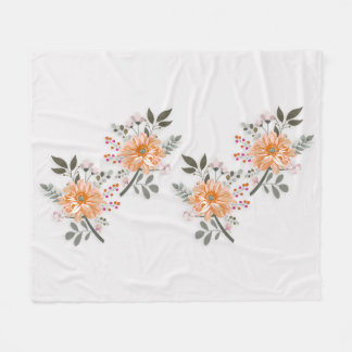 Blühendes Duett フリースブランケット