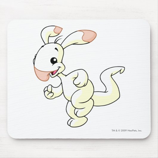 Blumarooの白 マウスパッド (正面)