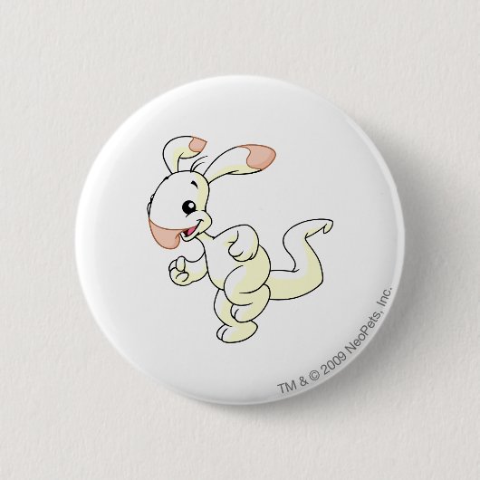 Blumarooの白 缶バッジ (正面)