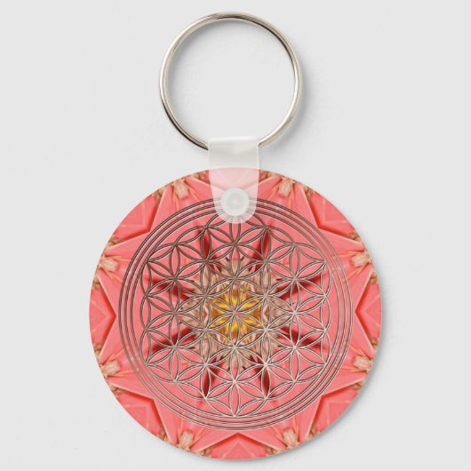 Blume des Lebens キーホルダー (正面)