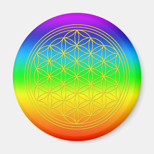 Blume des Lebens chakra 2 マグネット (正面)