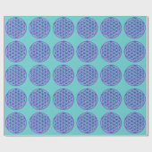 Blume des Lebens / Flower Of Life | pink blue ラッピングペーパー (フラット)